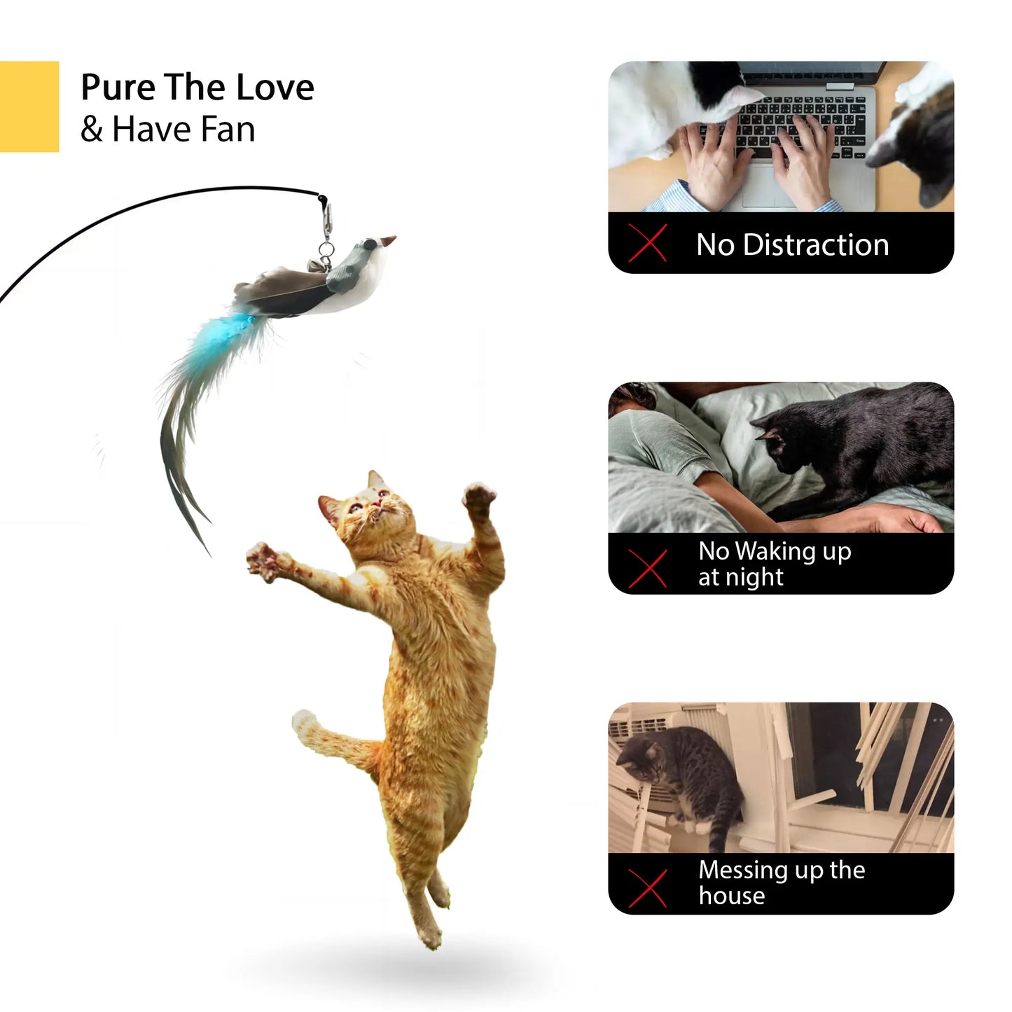 Juguete Interactivo 10 en 1 para Gatos con Ventosa