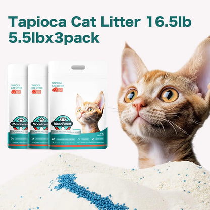 Arena Sanitaria de Tapioca MoonForest para Gatos con Control de Olores