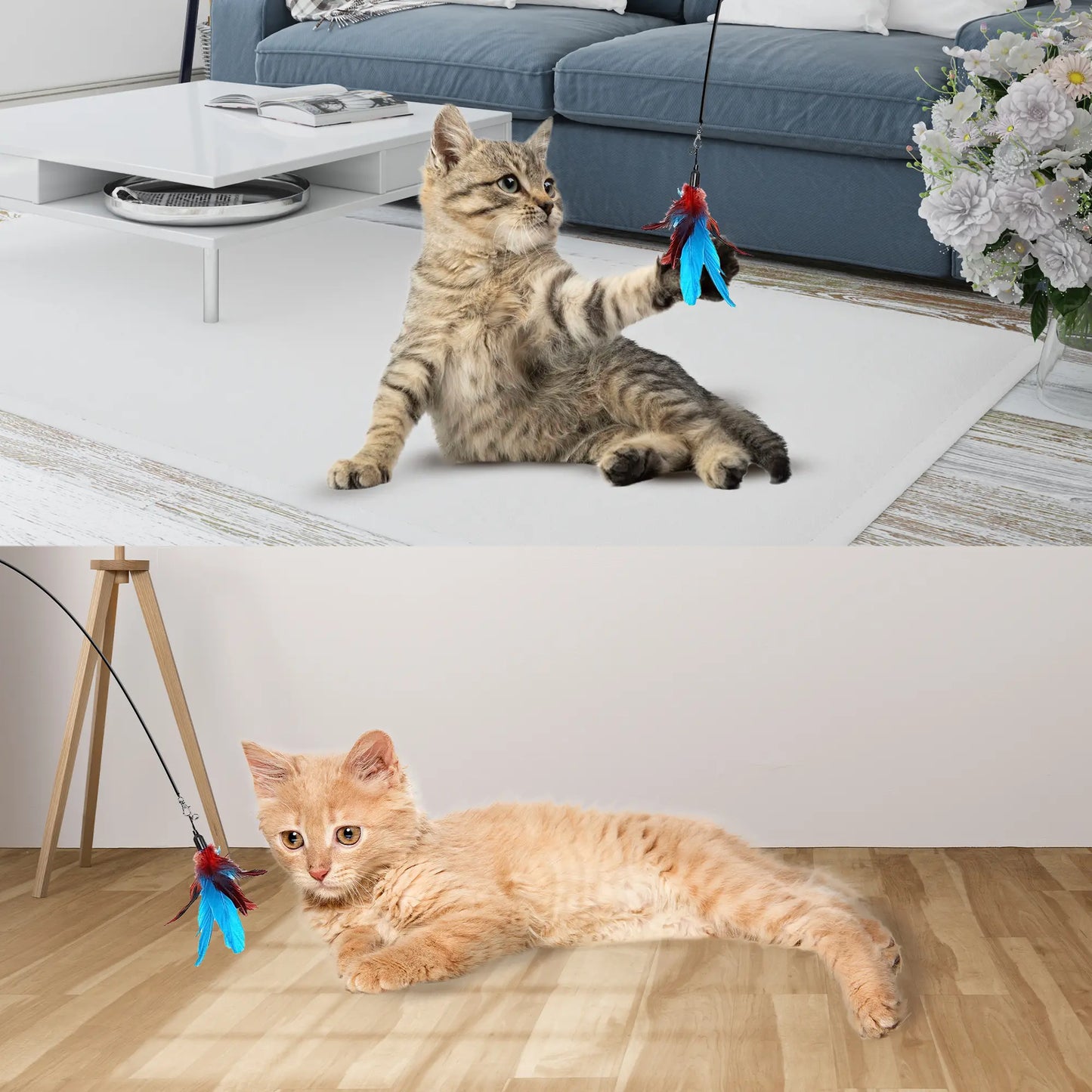 Juguete Interactivo 10 en 1 para Gatos con Ventosa