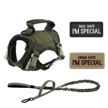 Arnés Táctico Ajustable para Perros Pequeños y Gatos