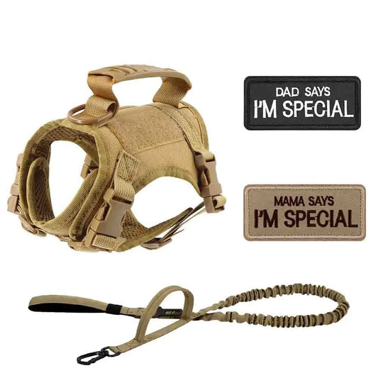 Arnés Táctico Ajustable para Perros Pequeños y Gatos