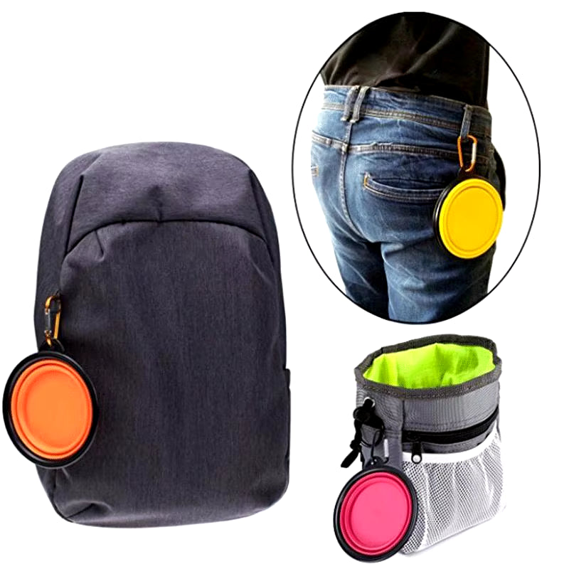 Tazón Plegable Portátil para Perros y Gatos