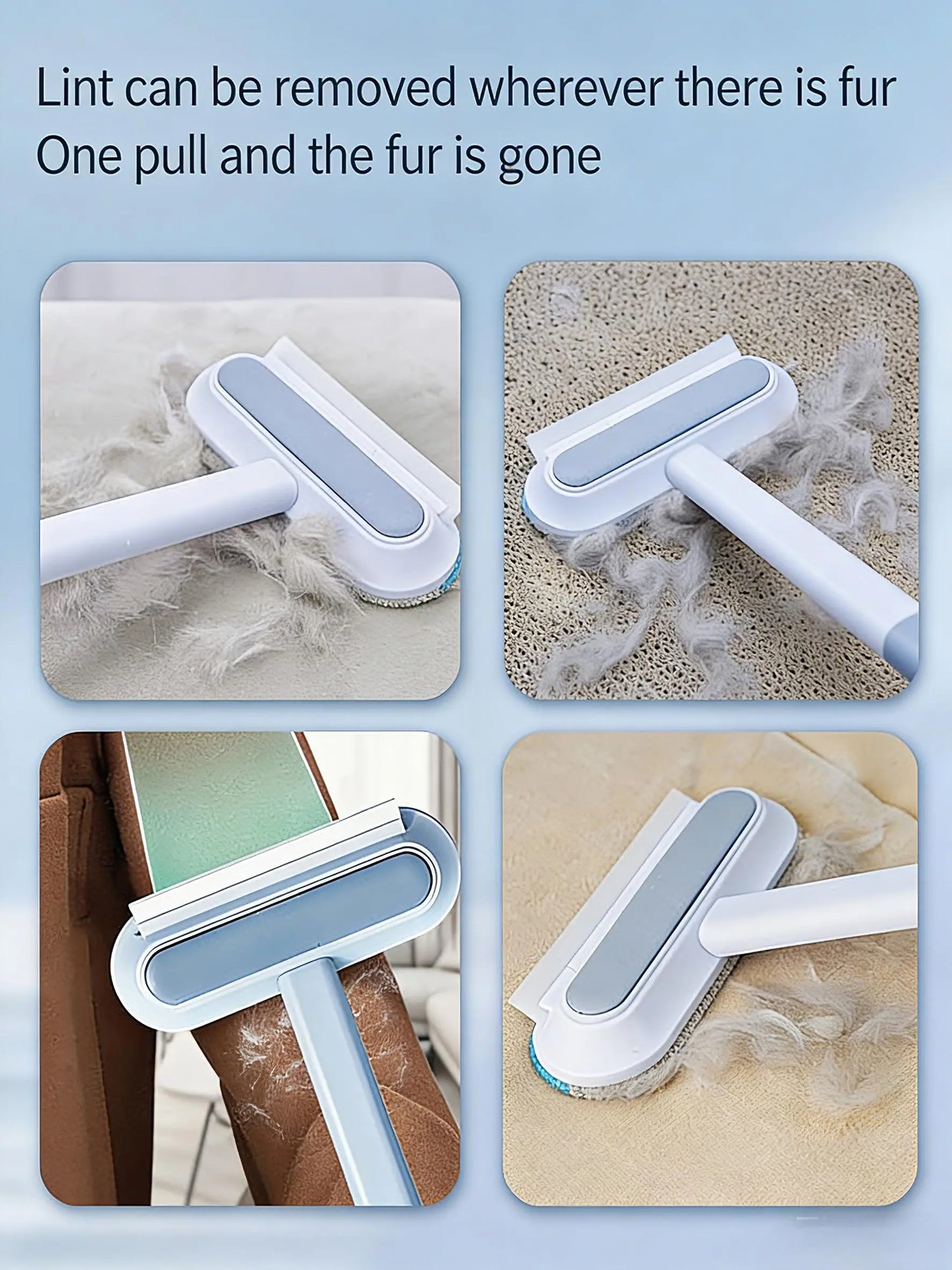 Kit Removedor de Pelo para Mascotas con Guantes Reutilizables