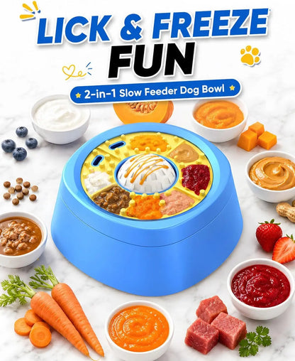 Comedero Interactivo Slow Feeder 2 en 1 para Perros y Gatos