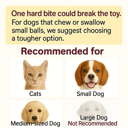 Pelota Interactiva Recargable para Perros y Gatos con Cola Móvil