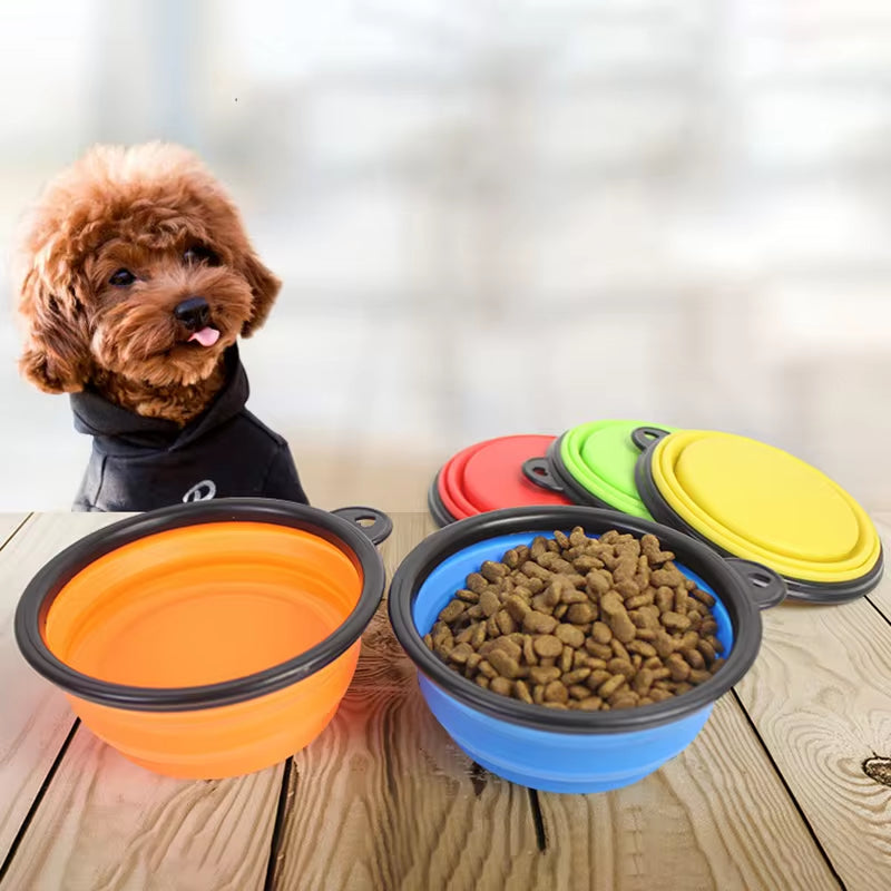 Tazón Plegable Portátil para Perros y Gatos