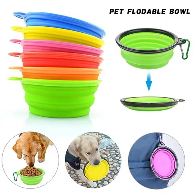 Tazón Plegable Portátil para Perros y Gatos