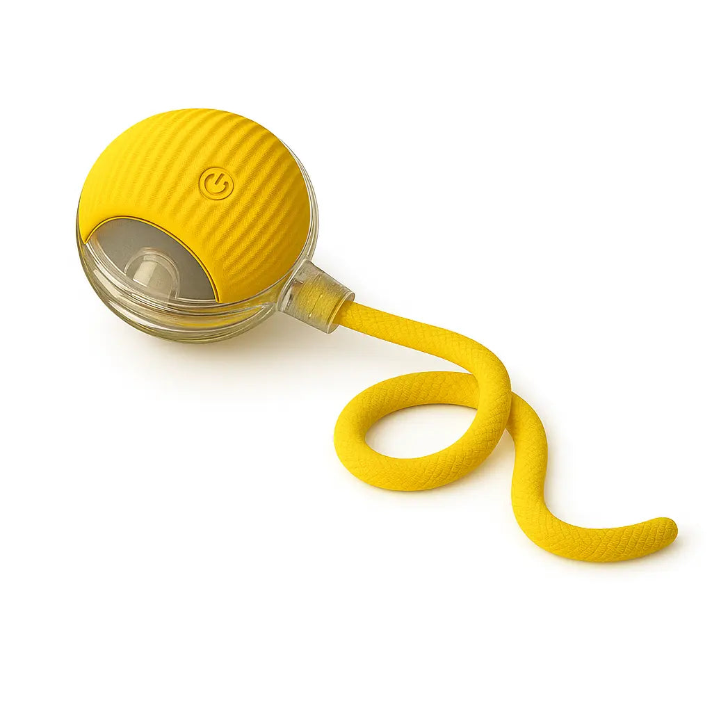 Pelota Interactiva Recargable para Perros y Gatos con Cola Móvil