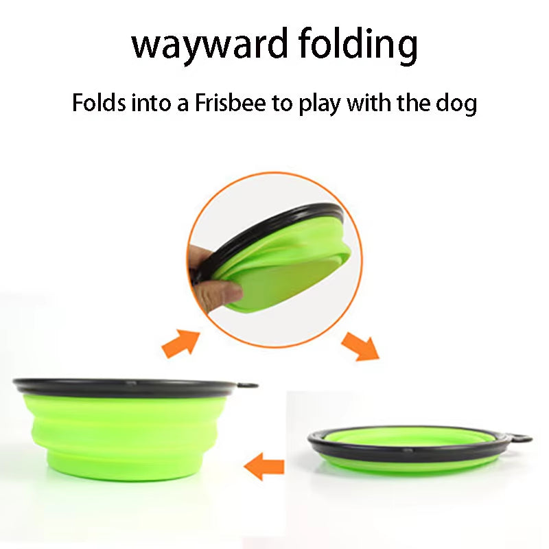 Tazón Plegable Portátil para Perros y Gatos