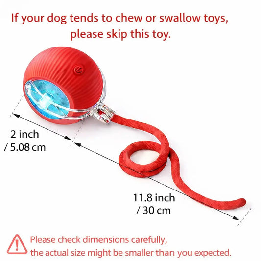 Pelota Interactiva Recargable para Perros y Gatos con Cola Móvil