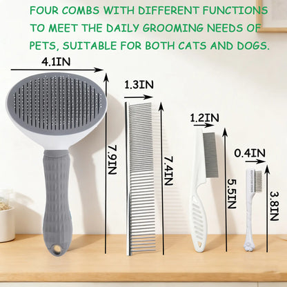 Kit Profesional de Grooming 4 en 1 para Perros y Gatos