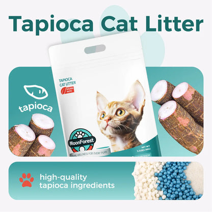 Arena Sanitaria de Tapioca MoonForest para Gatos con Control de Olores