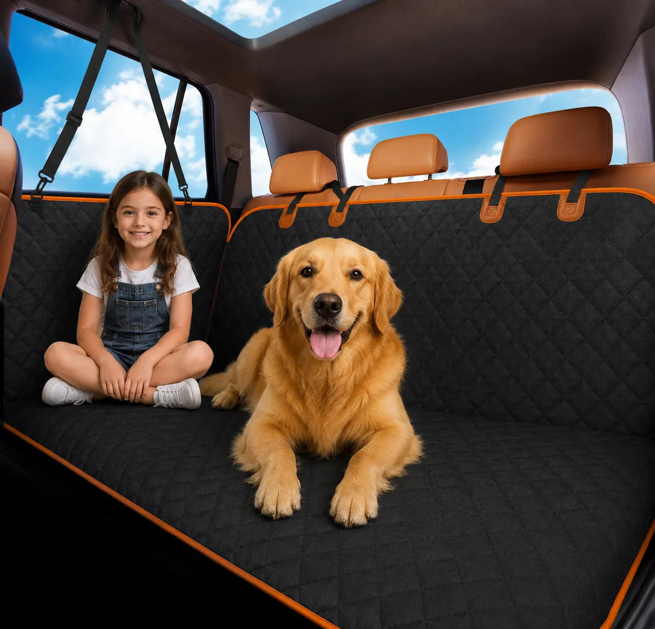 Protector Impermeable para Asiento Trasero de Auto para Mascotas
