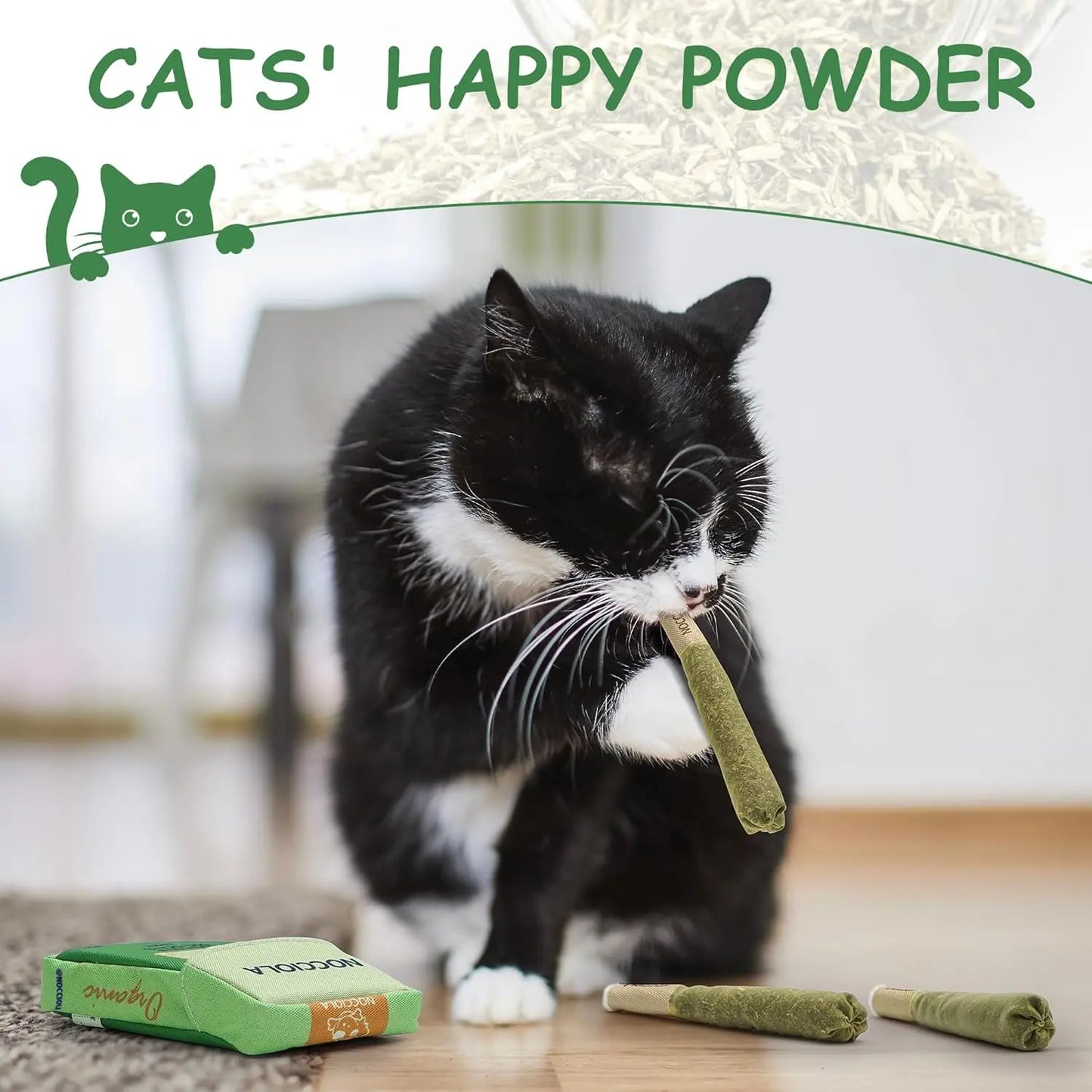 Pack de 3 Juguetes de Catnip Natural para Gatos