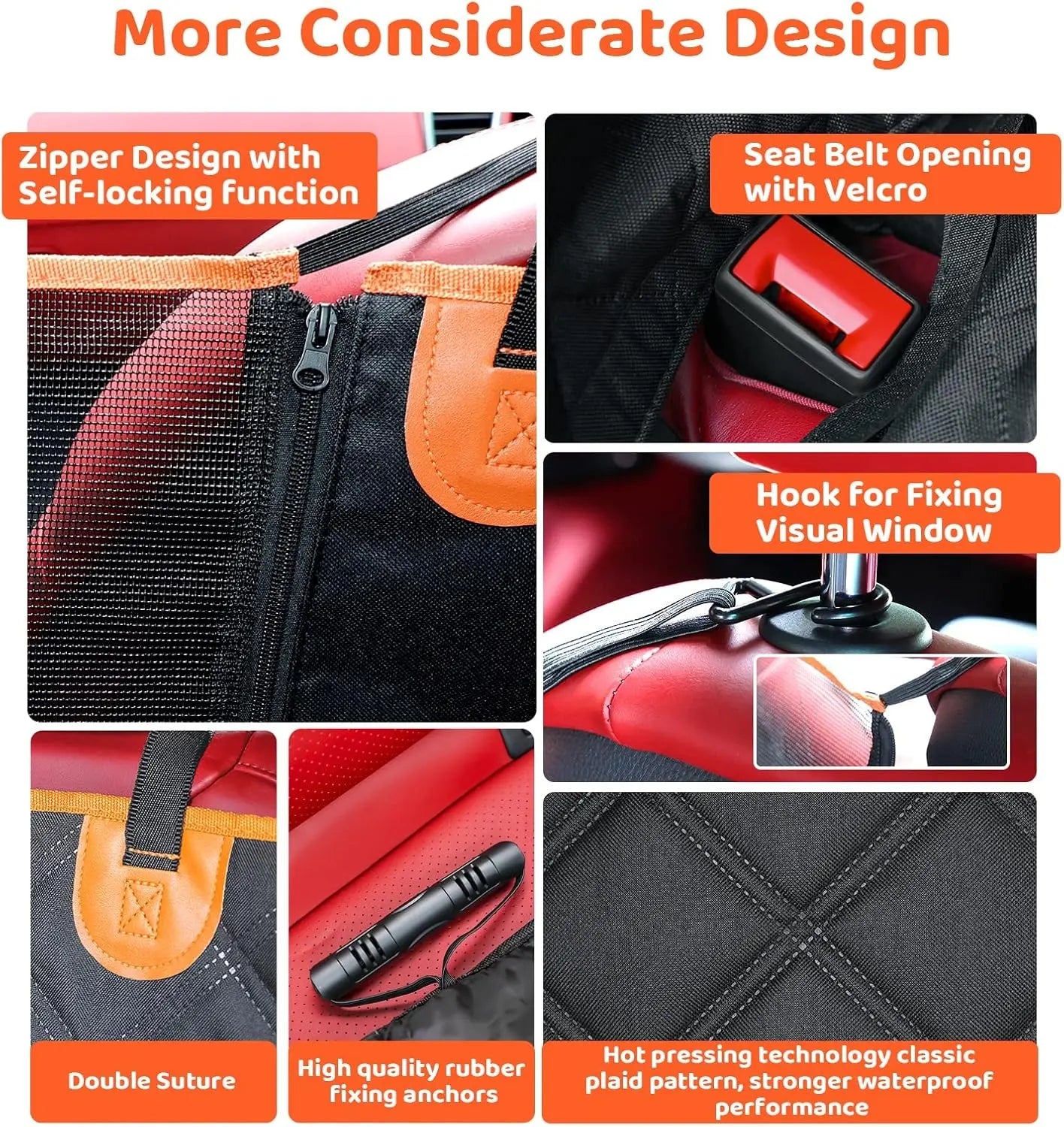 Protector Impermeable para Asiento Trasero de Auto para Mascotas