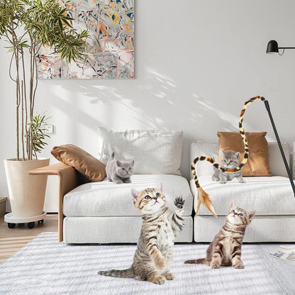 Set de 22 Juguetes Interactivos para Gatos con Túnel de Juego