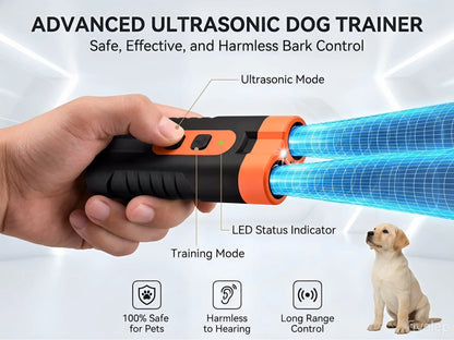 Dispositivo Ultrasónico de Entrenamiento y Control de Ladridos para Perros