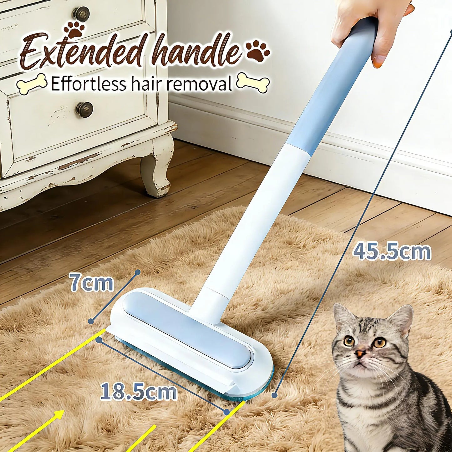 Kit Removedor de Pelo para Mascotas con Guantes Reutilizables