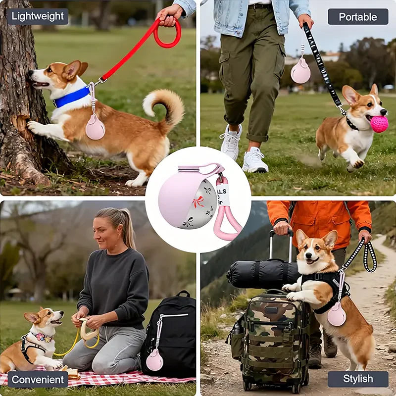 Botella Portátil de Agua para Mascotas con Tazón de Silicona