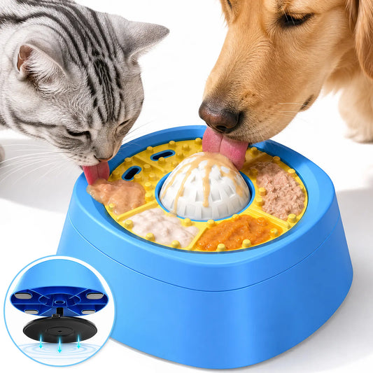 Comedero Interactivo Slow Feeder 2 en 1 para Perros y Gatos