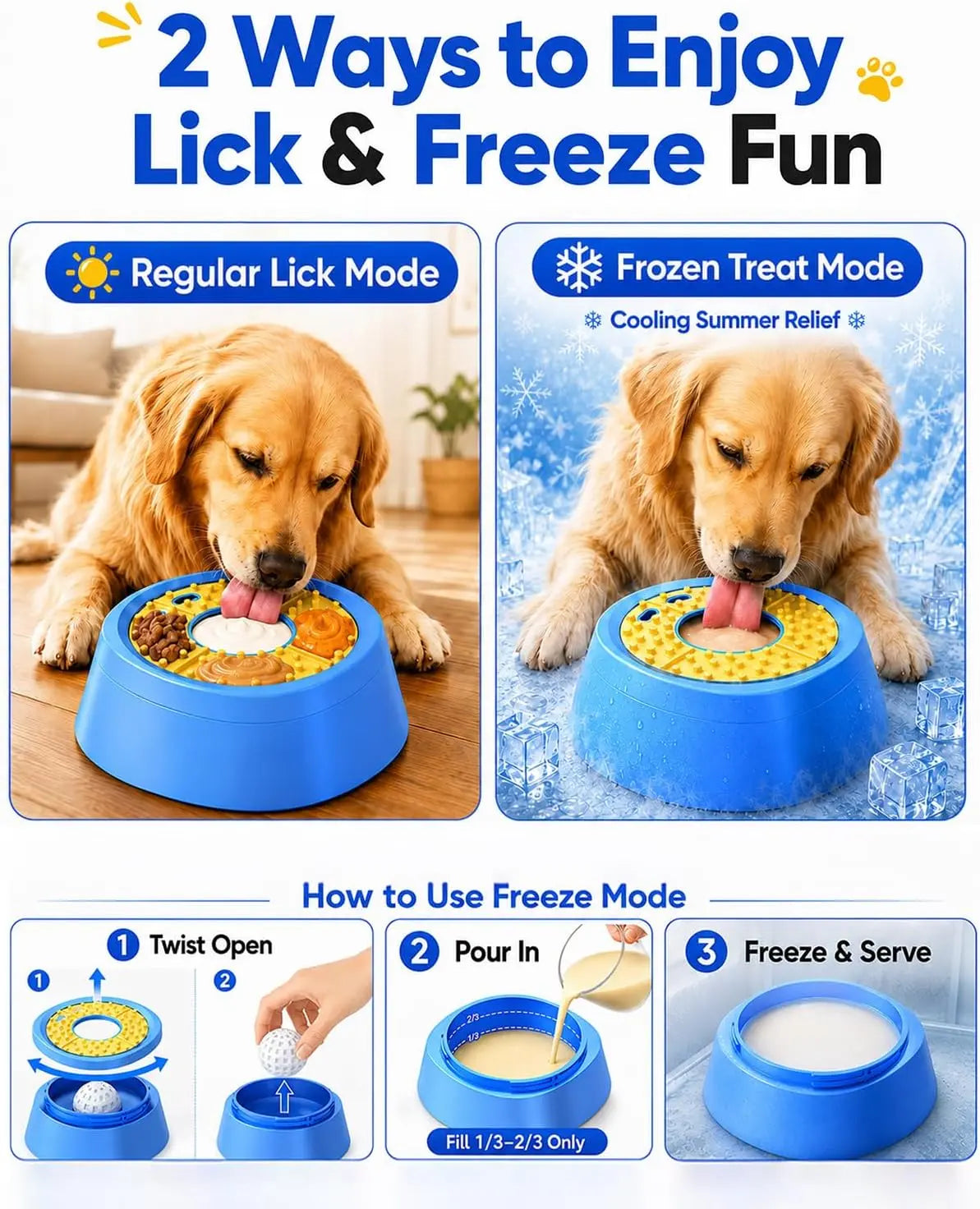Comedero Interactivo Slow Feeder 2 en 1 para Perros y Gatos