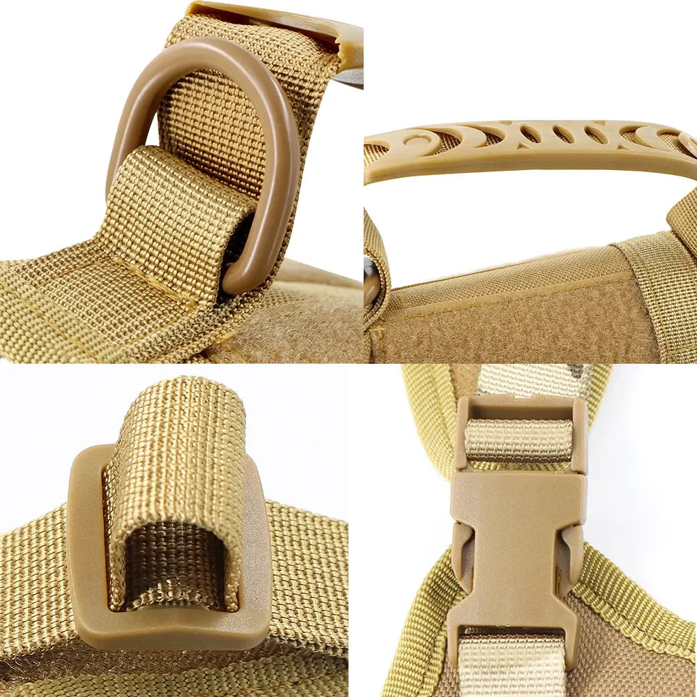 Arnés Táctico Ajustable para Perros Pequeños y Gatos