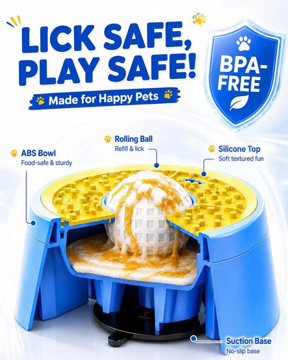 Comedero Interactivo Slow Feeder 2 en 1 para Perros y Gatos